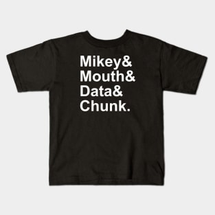 Goonies names Kids T-Shirt